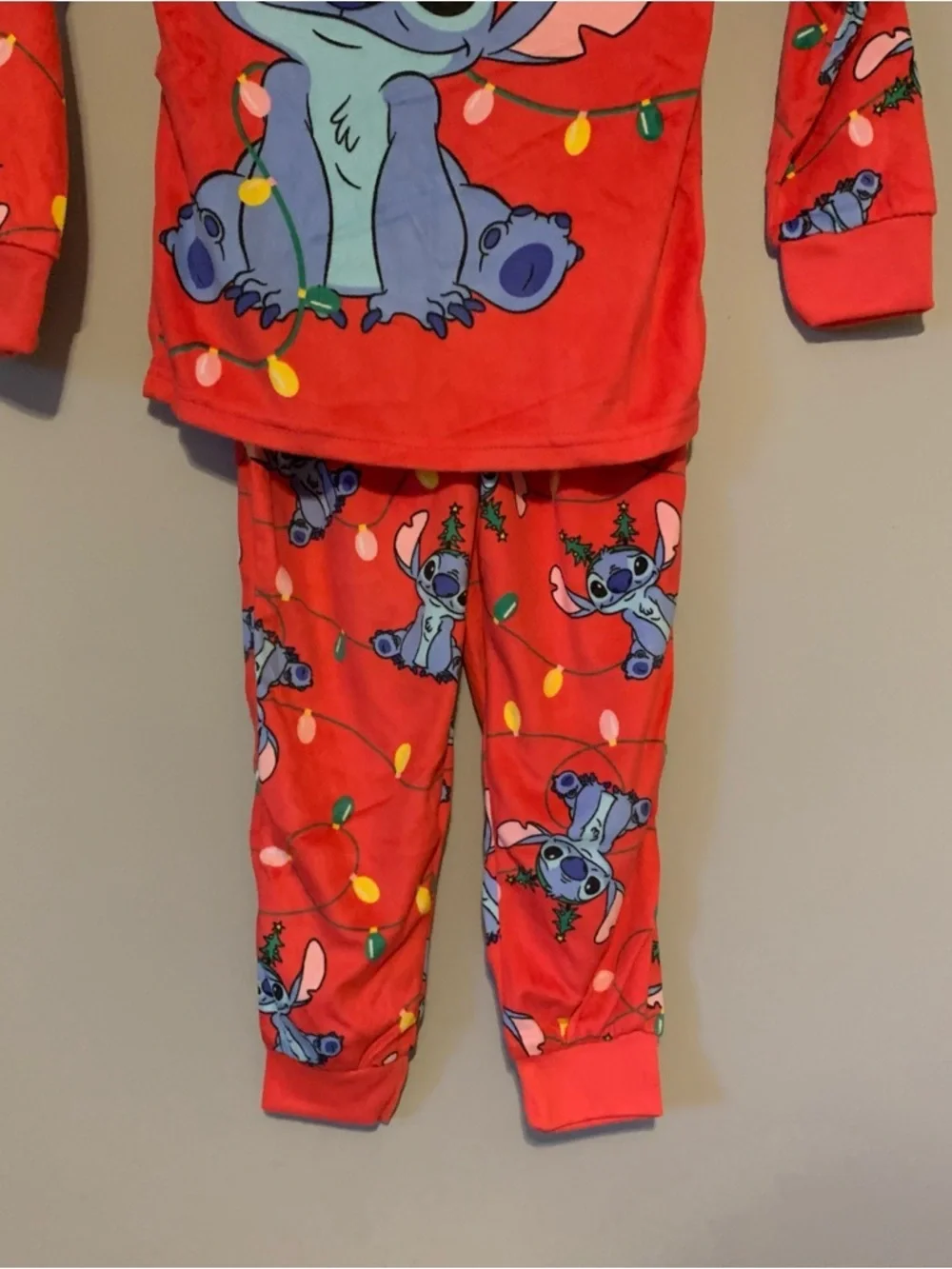 NWT. DISNEY Stitch Kids Holiday Pajama Set